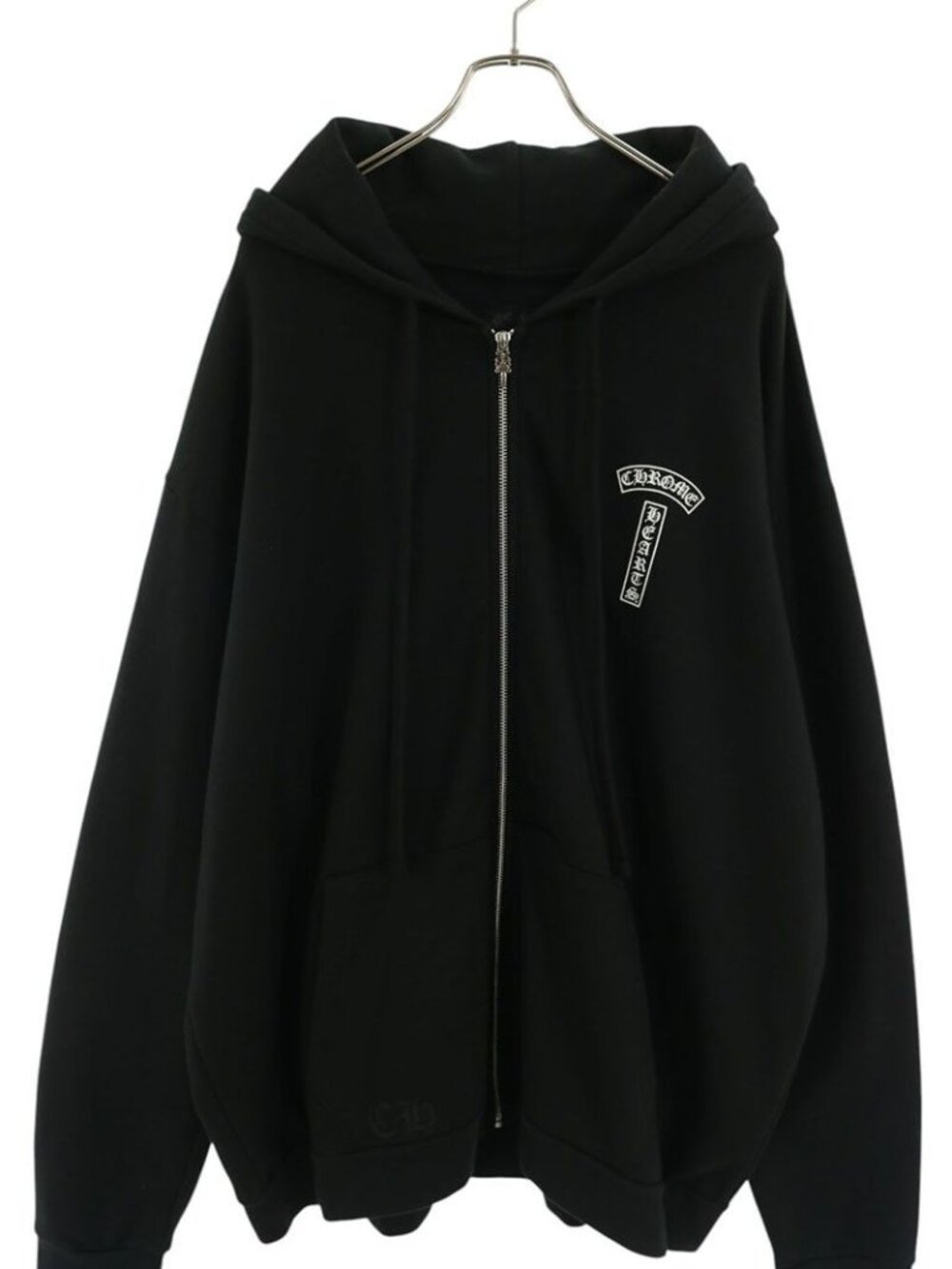 Chrome Hearts Sweatshirt HD Zip Arch Logo Back Print Dagger Zip Up Hoodie XXL